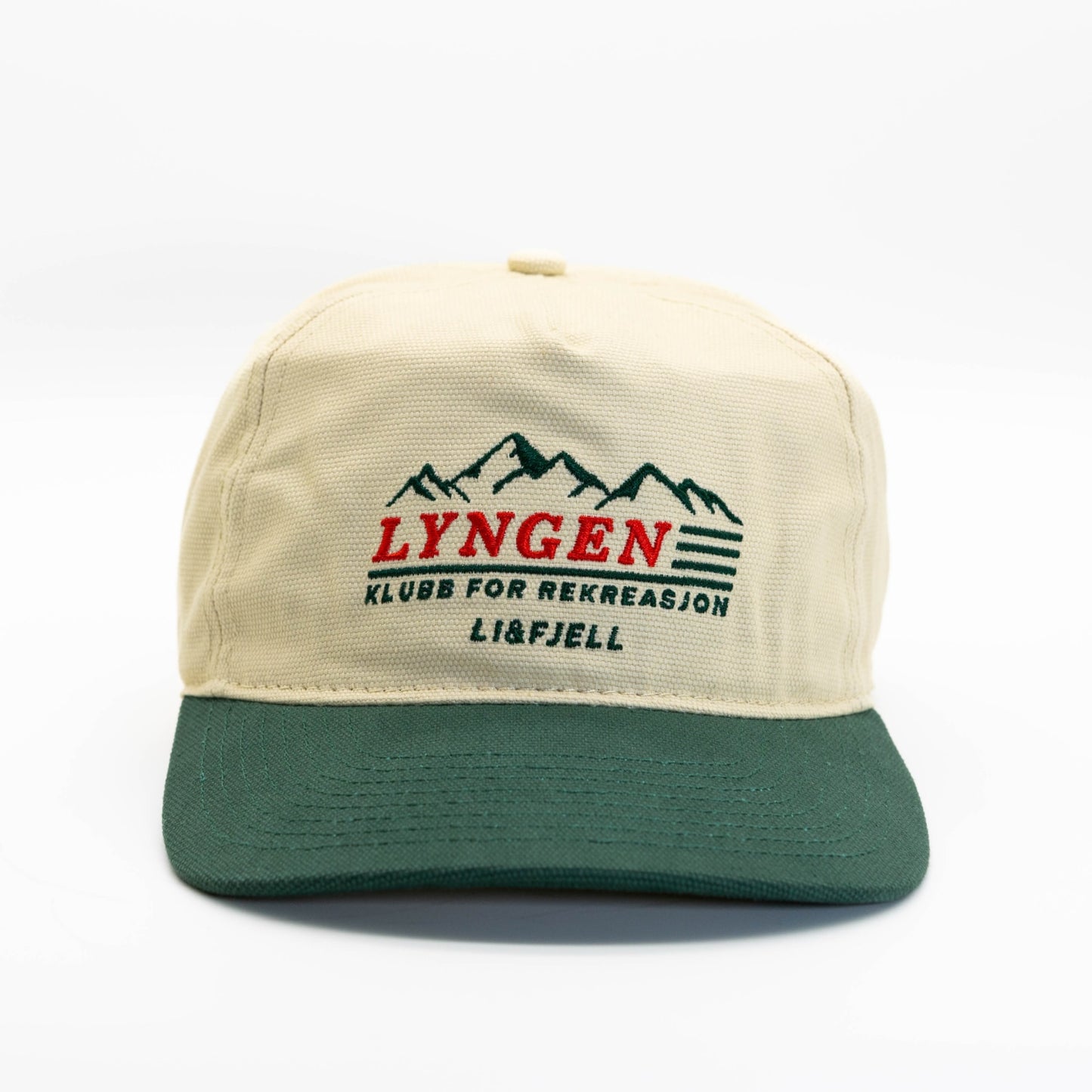 Lyngen Rekreasjon Caps – Kremhvit/Grønn