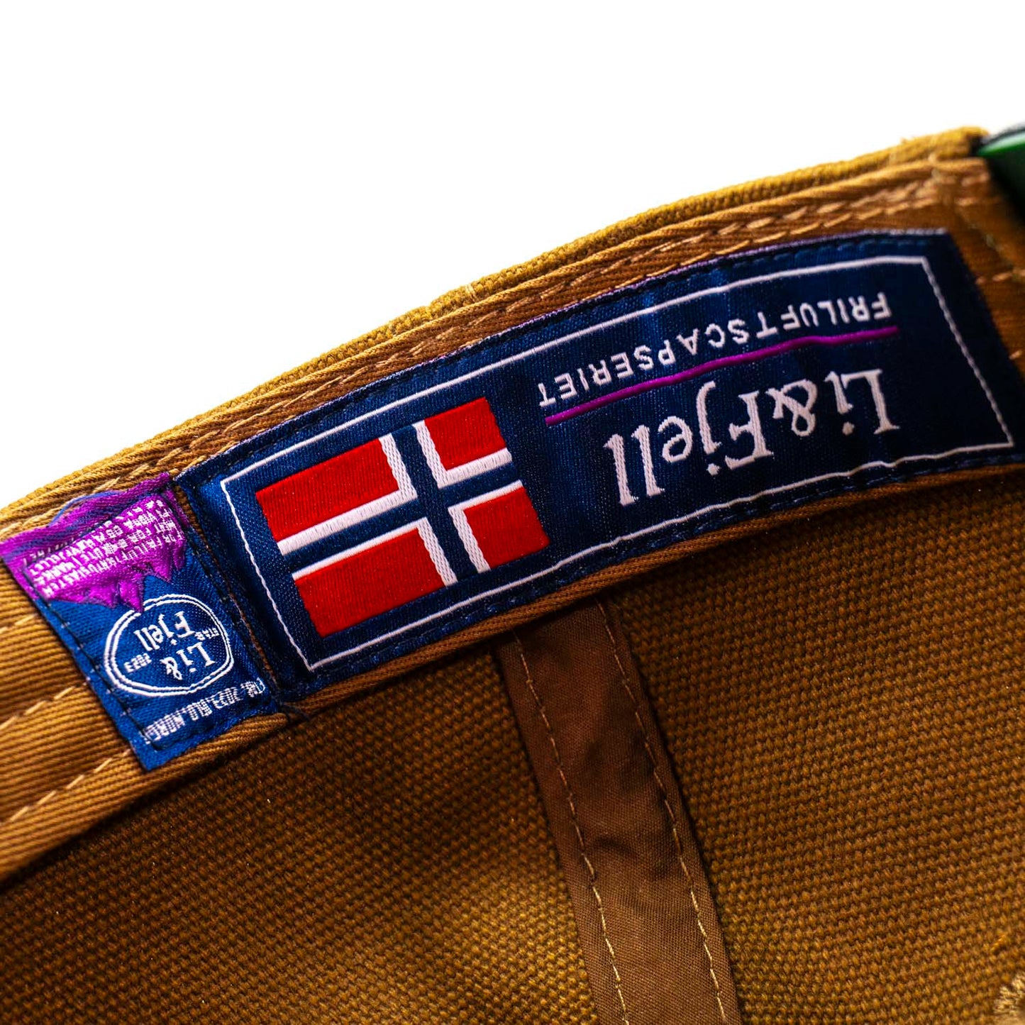 Ryfylkeheiane Kanvas Caps - Karamell/Grønn