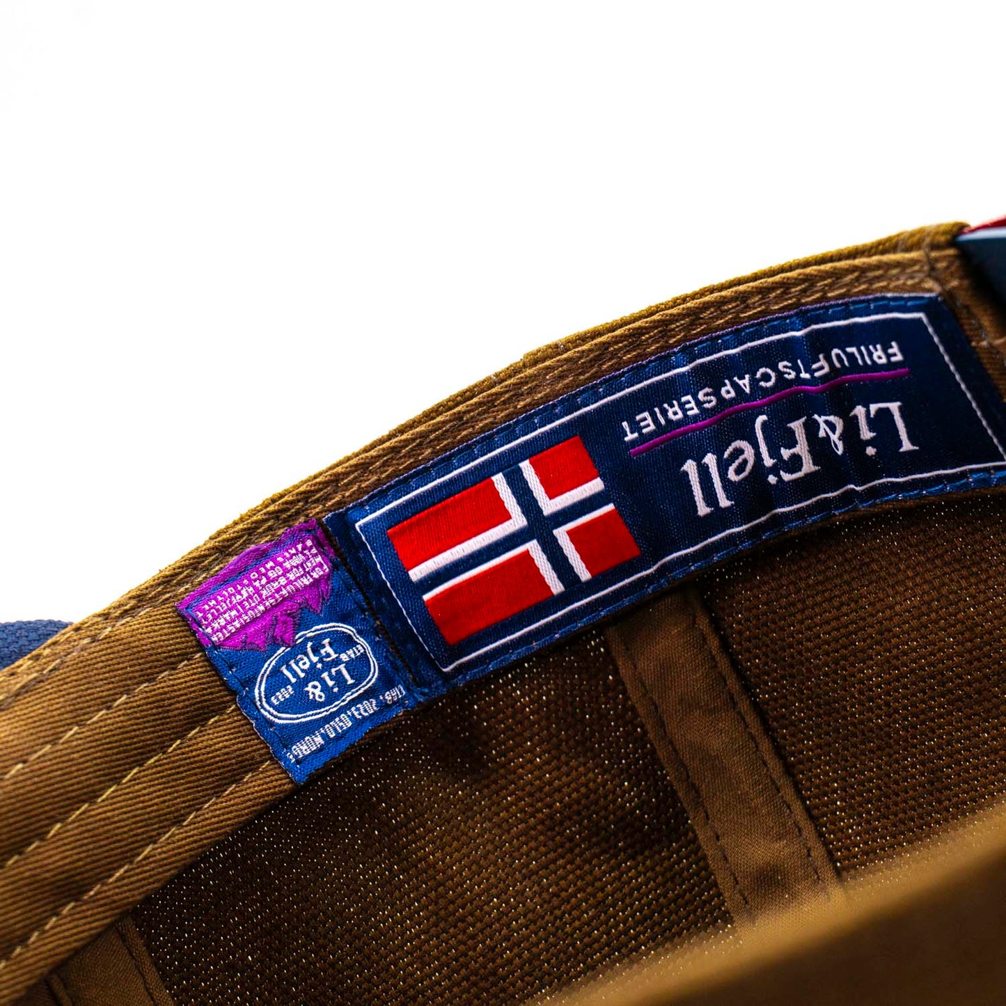 Børgefjell Kanvas Caps - Mørkebrun/Blå