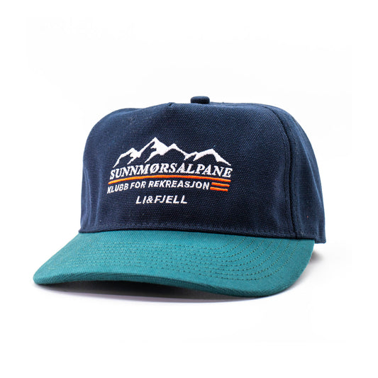 Sunnmørsalpane Kanvas Caps - Dyp blå/Turkis