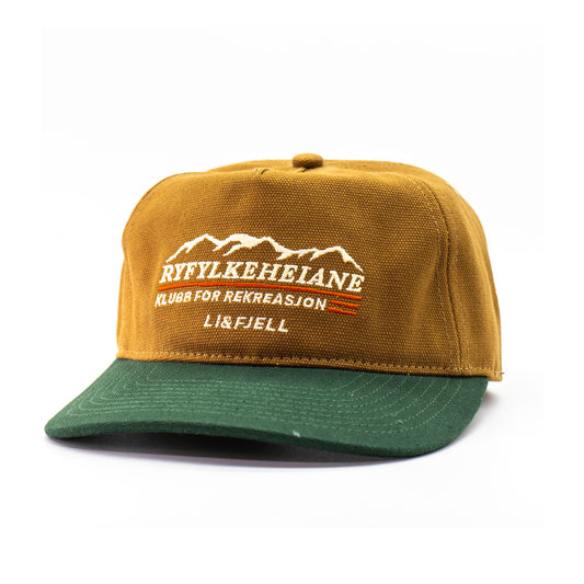 Ryfylkeheiane Kanvas Caps - Karamell/Grønn
