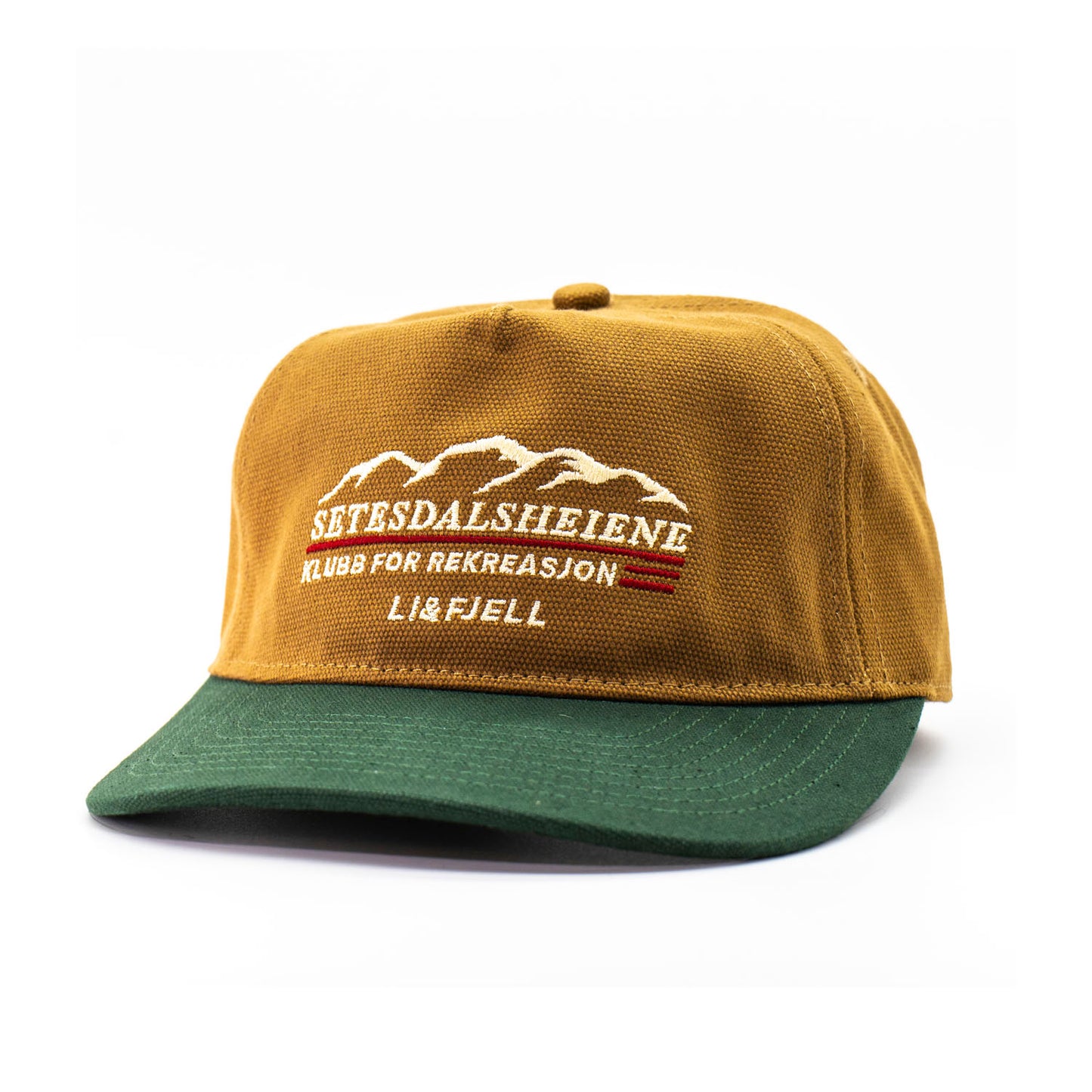 Setesdalsheiene Kanvas Caps - Karamell/Grønn