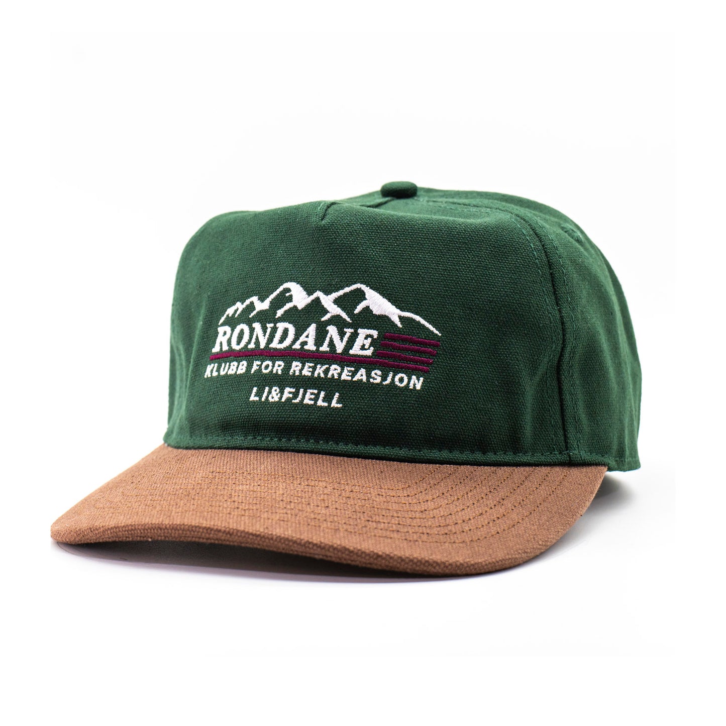 Rondane Kanvas Caps - Grønn/Lys brun