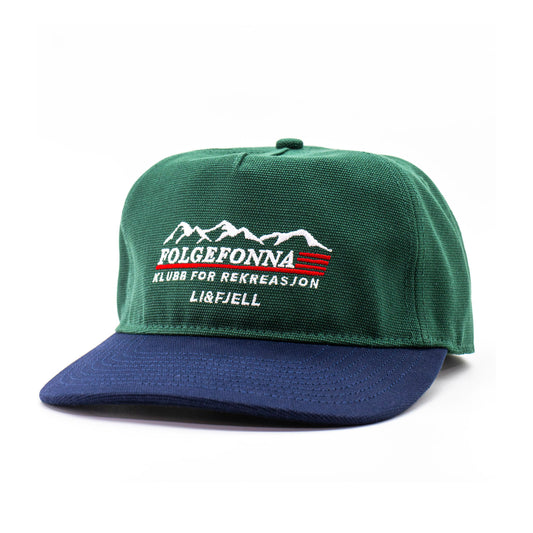 Folgefonna Kanvas Caps - Grønn/Navy