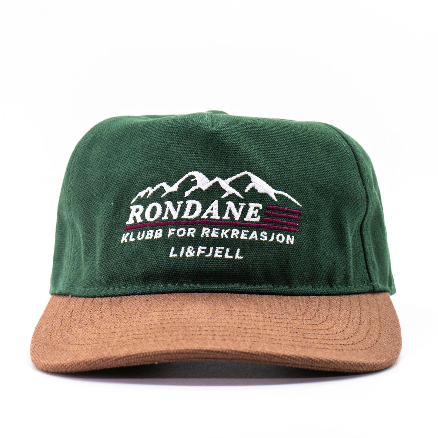 Rondane Kanvas Caps - Grønn/Lys brun