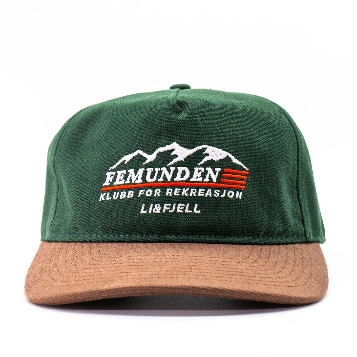 Femunden Kanvas Caps - Grønn/Lys brun
