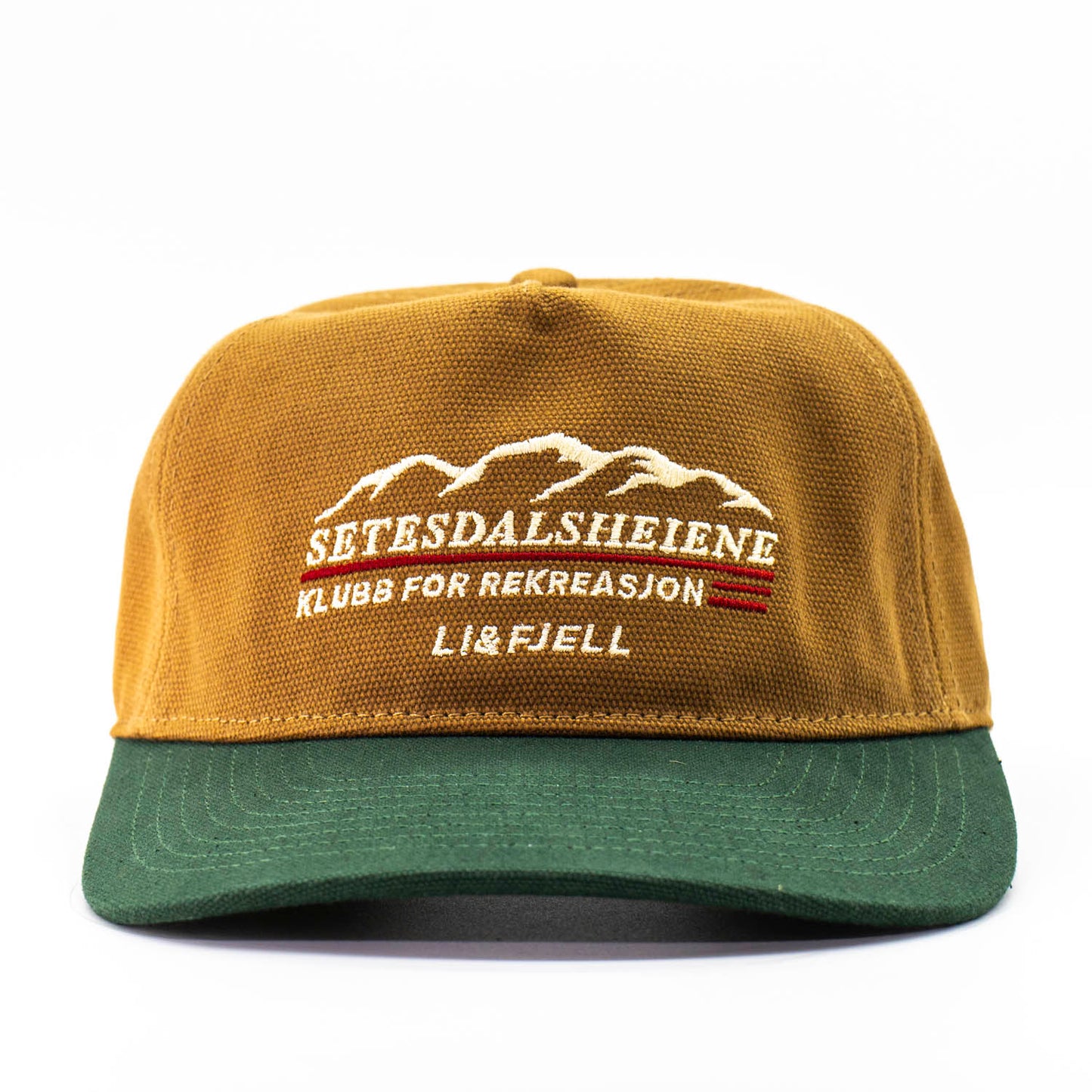 Setesdalsheiene Kanvas Caps - Karamell/Grønn