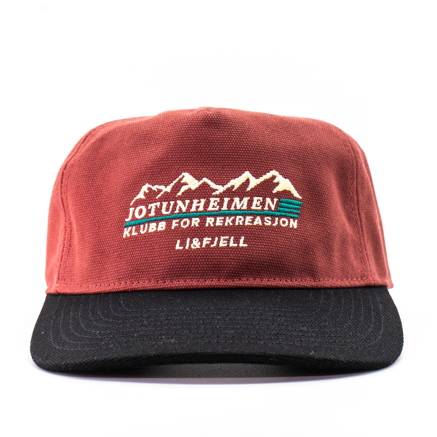 Jotunheimen Kanvas Caps - Vinrød/Svart