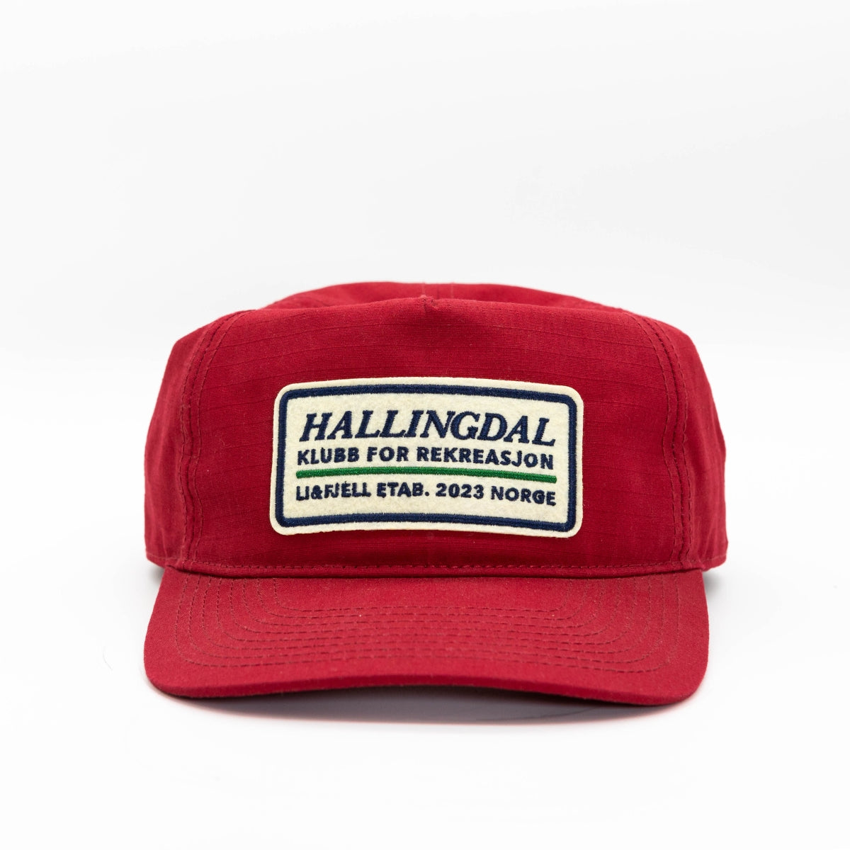 Hallingdal Patch Caps - Dyp Rød