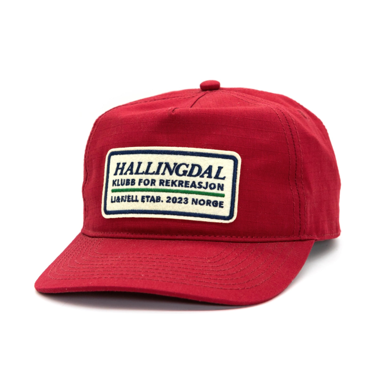 Hallingdal Patch Caps - Dyp Rød