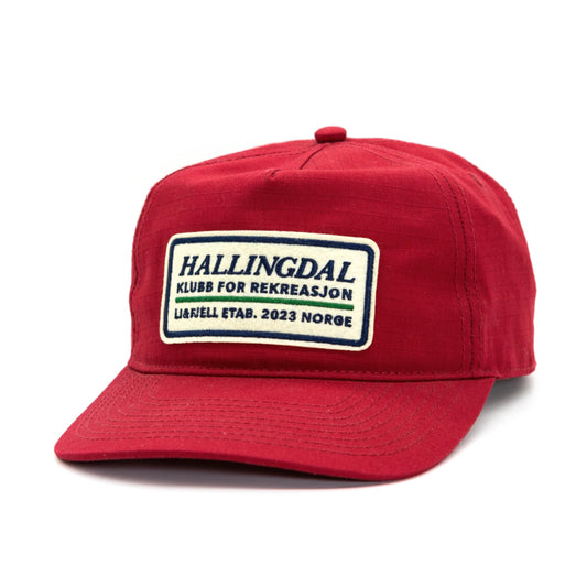 Hallingdal Patch Caps - Dyp Rød