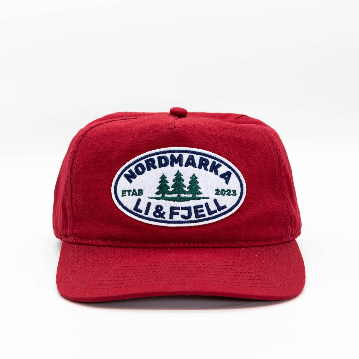 Nordmarka Patch Caps - Dyp Rød