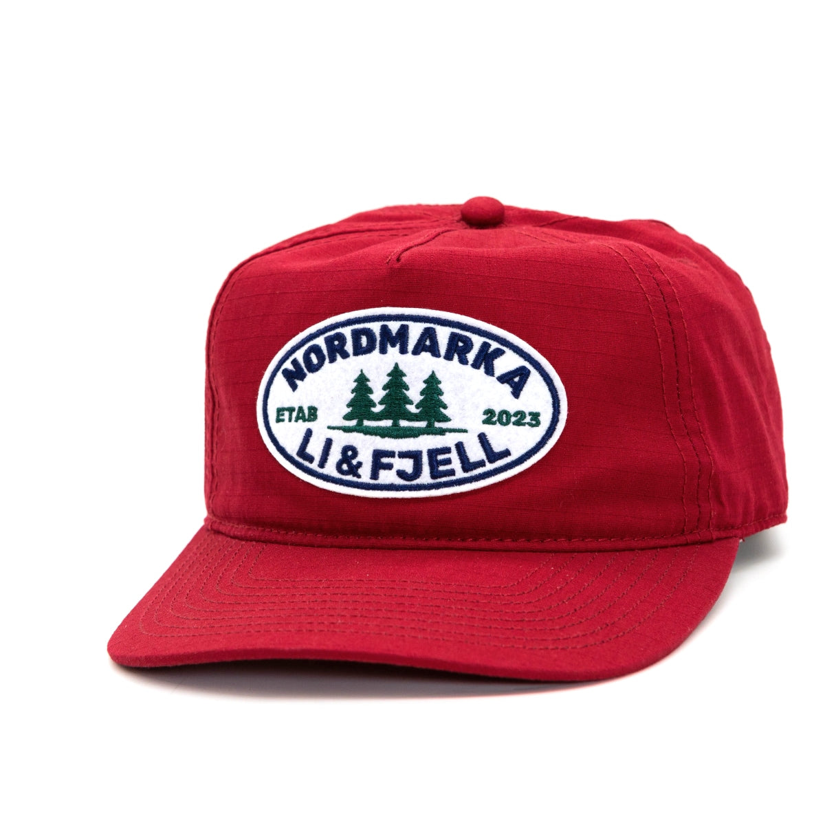 Nordmarka Patch Caps - Dyp Rød