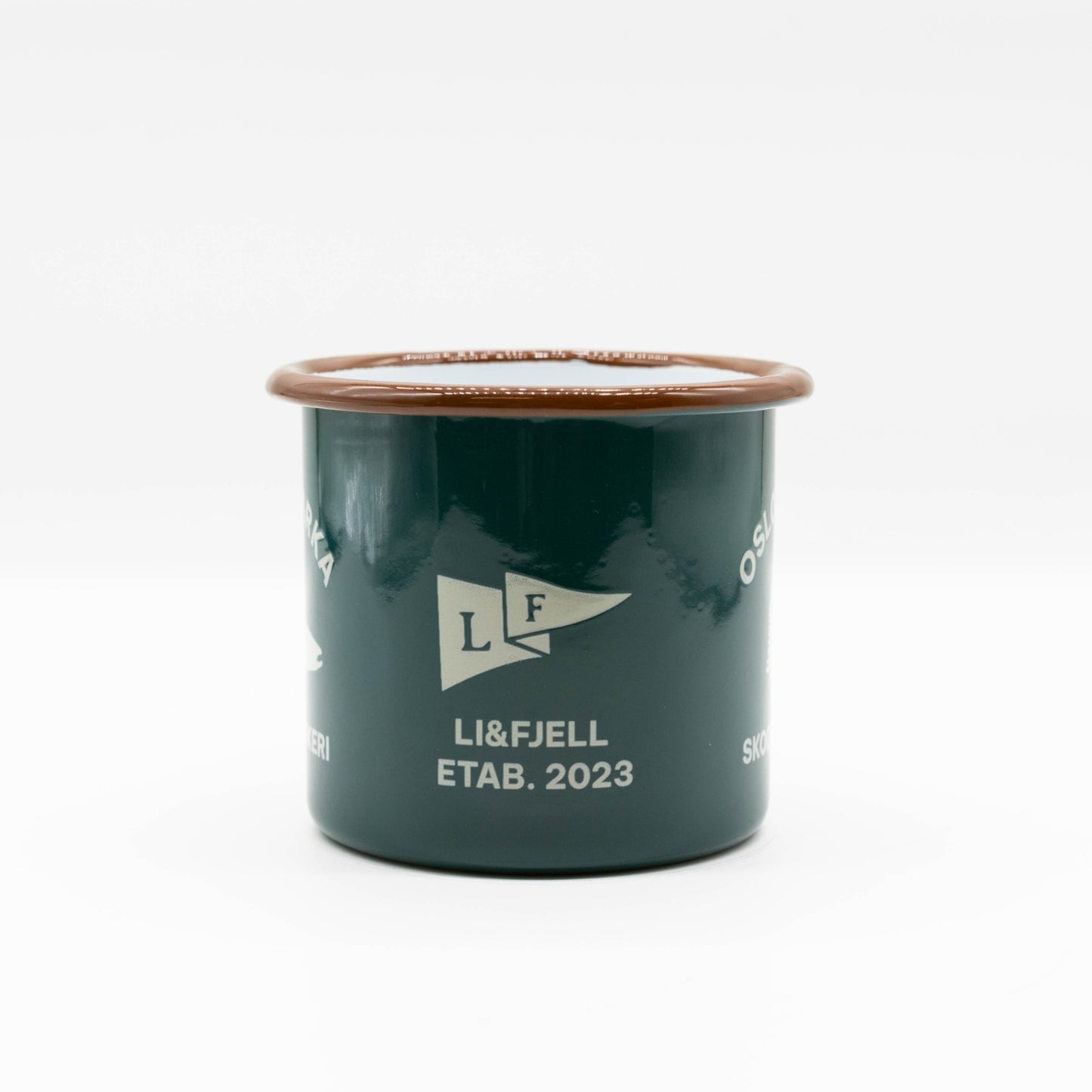 Oslomarka Emaljekopp – Mørk Grønn