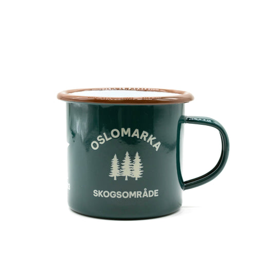 Oslomarka Emaljekopp – Mørk Grønn