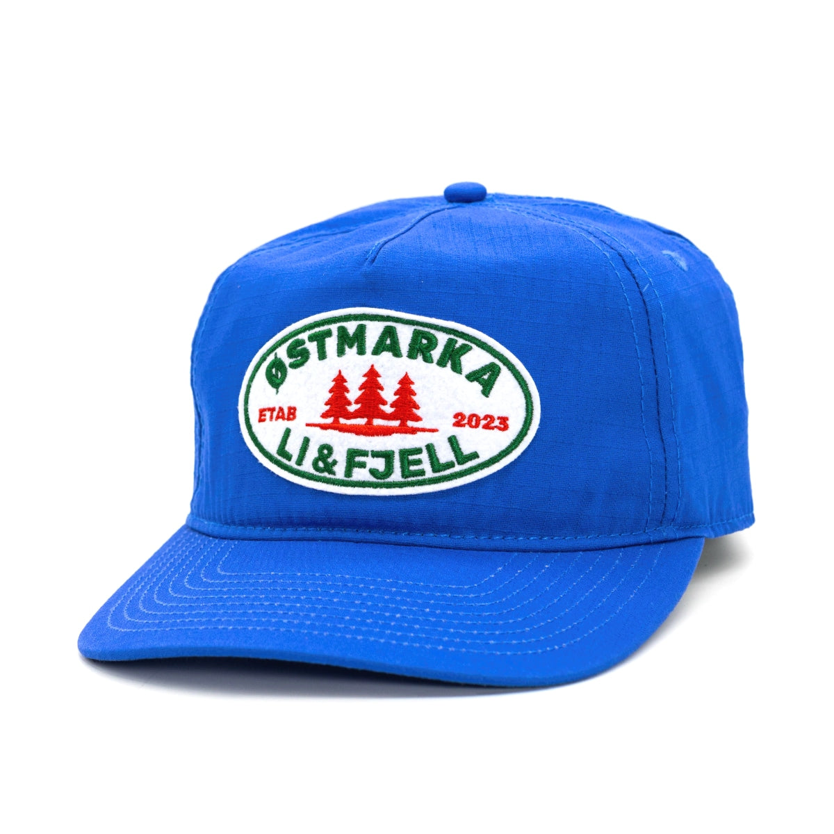 Østmarka Patch Caps - Hyperblå