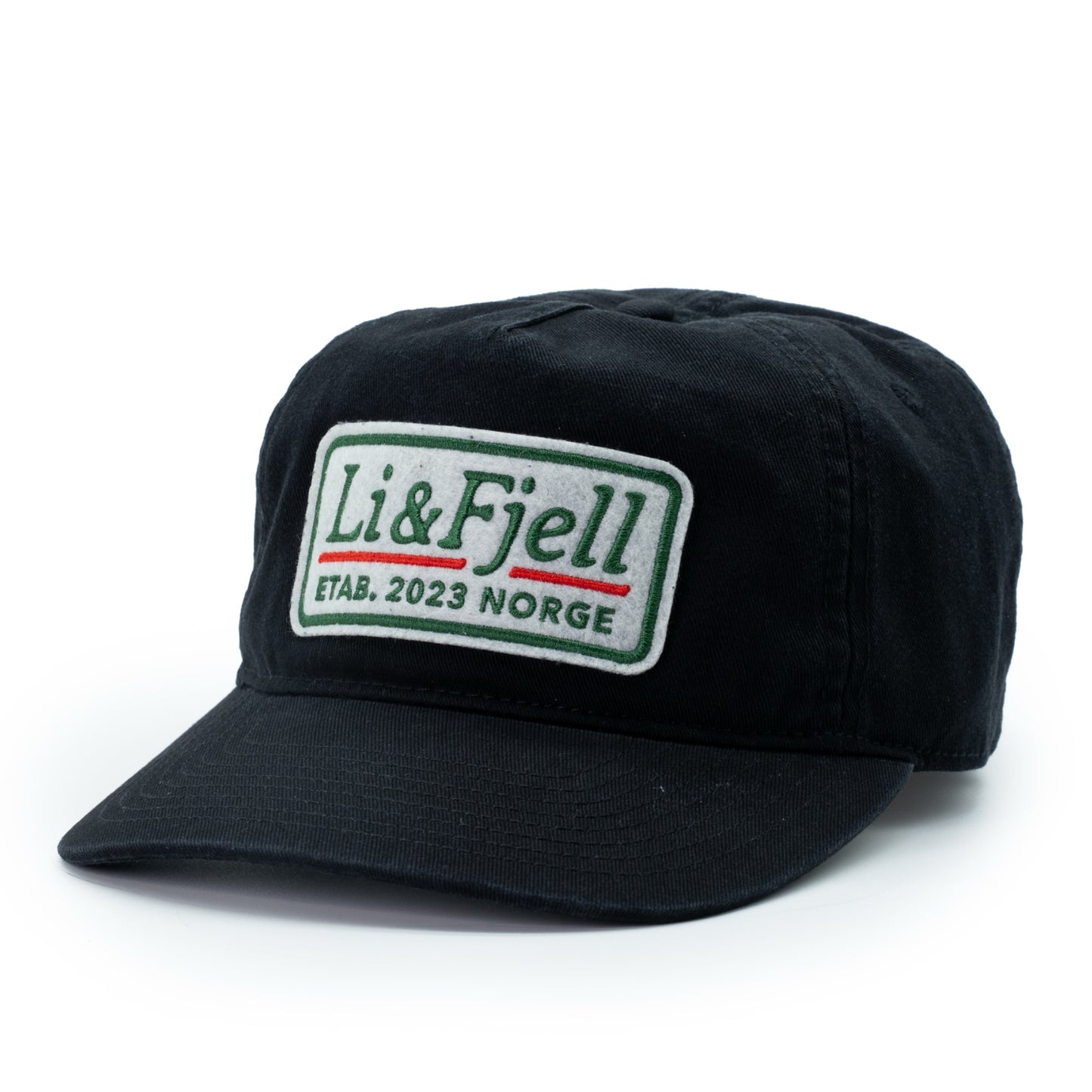 Li&Fjell Patch Cap – Svart