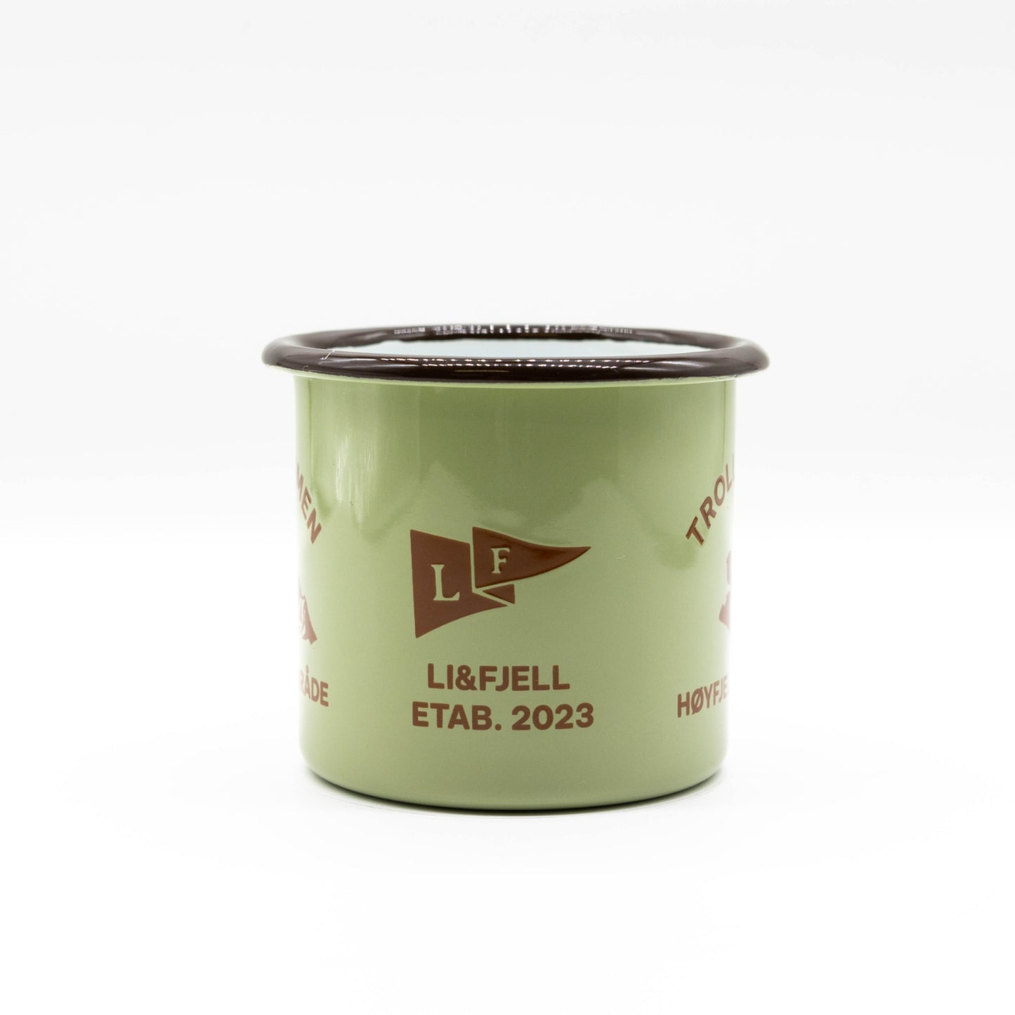 Trollheimen Emaljekopp – Lys Grå