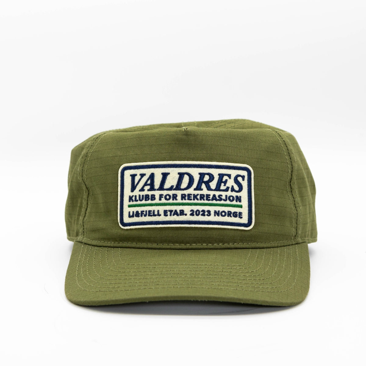 Valdres Patch Caps - Oliven