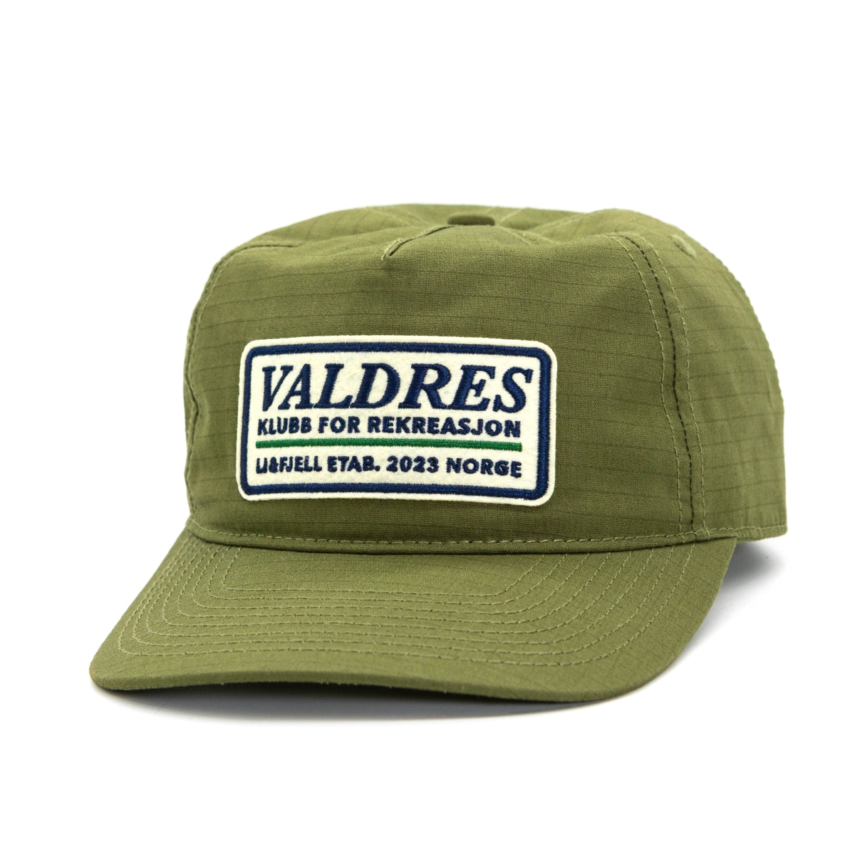 Valdres Patch Caps - Oliven